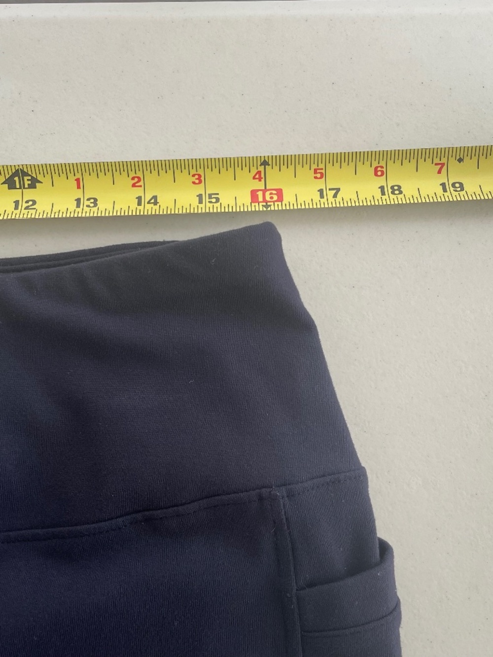 🌸T by Talbots Blue Mid-weight Leggings with Hip Pockets Size XL - Picture 7 of 9